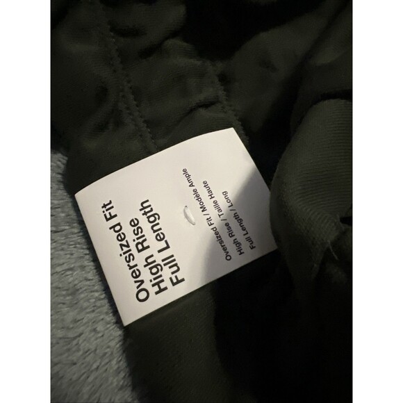 LARGE Nike Pants Womens Fleece Modern High Waisted Open Hem DQ6168-355 - Picture 5 of 10